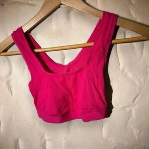 NWOT DKNY COMFY  BRALETTE BARBIE PINK S